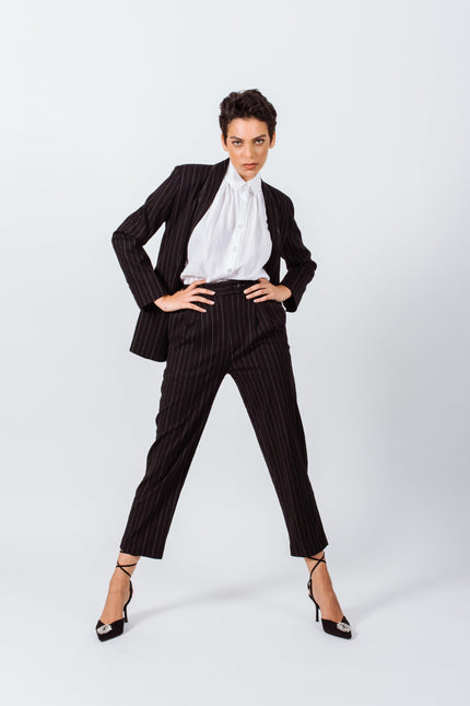 Kaelis Tapered Pinstripe Trousers Le Réussi®