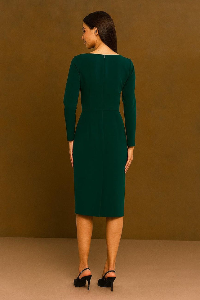Virelle Draped Neck Dress