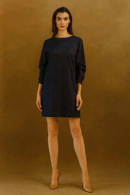 Liora Minimalist Pinstripe Dress