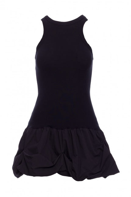 black-racerbackbubble-mini-dress