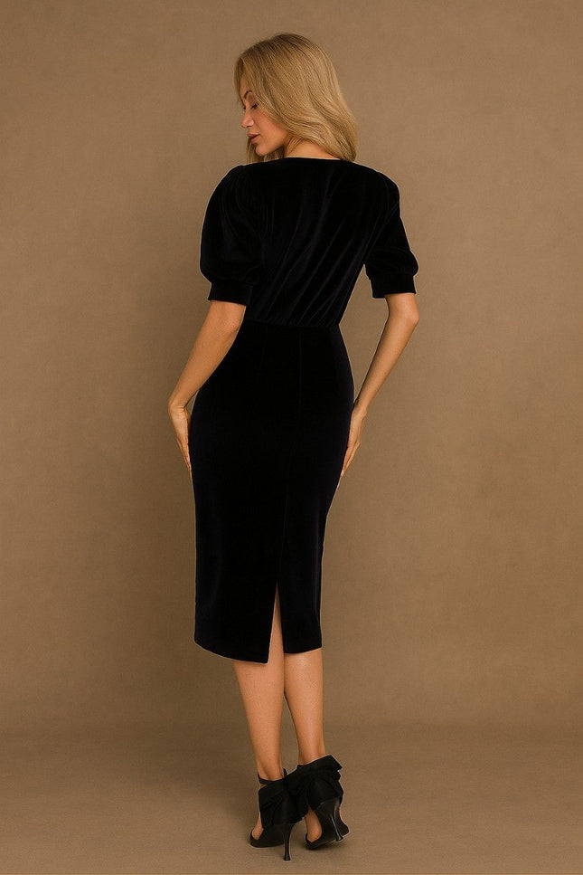 Calera Structured Velvet Dress