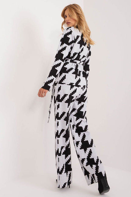 Geometric Belted Lounge Set - Zeletto