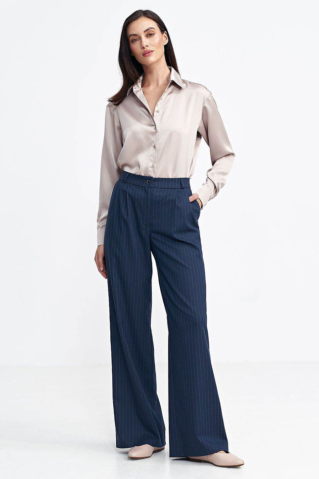 Classic Wide-Leg Trousers - Zeletto