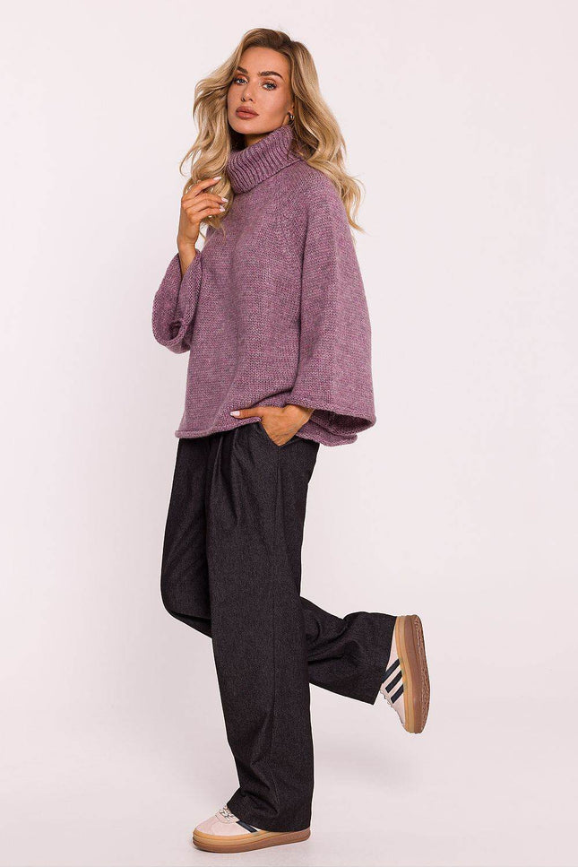Oversized Turtleneck Sweater - Zeletto