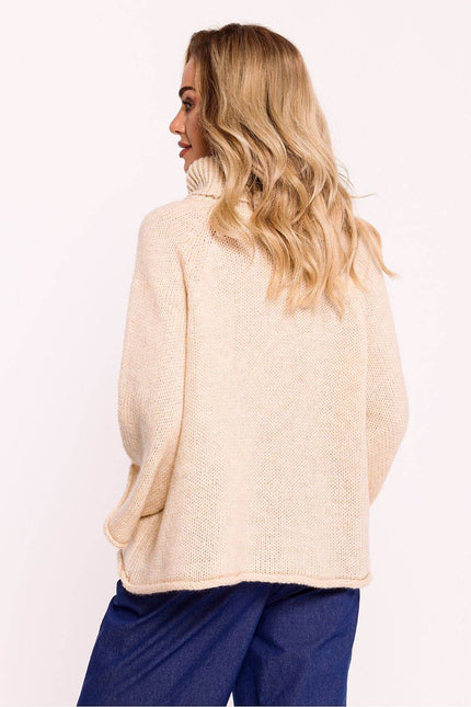 Oversized Turtleneck Sweater - Zeletto