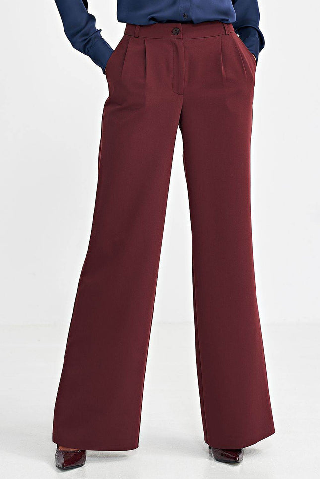 Elegant flared formal trousers pants in 