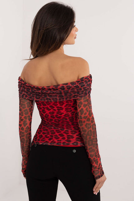 Casual animalistic fitted sweaters top in 