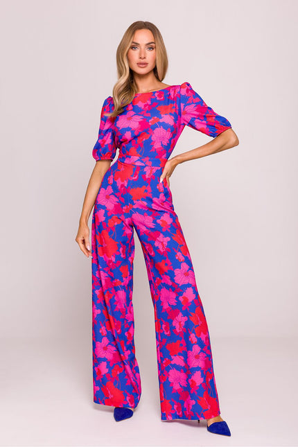 Lucira Open Back Floral Jumpsuit by Moe | Presidora