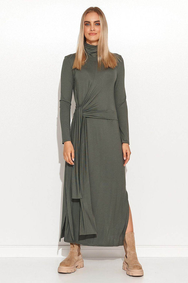 Zuri Turtleneck Maxi Dress - Zeletto