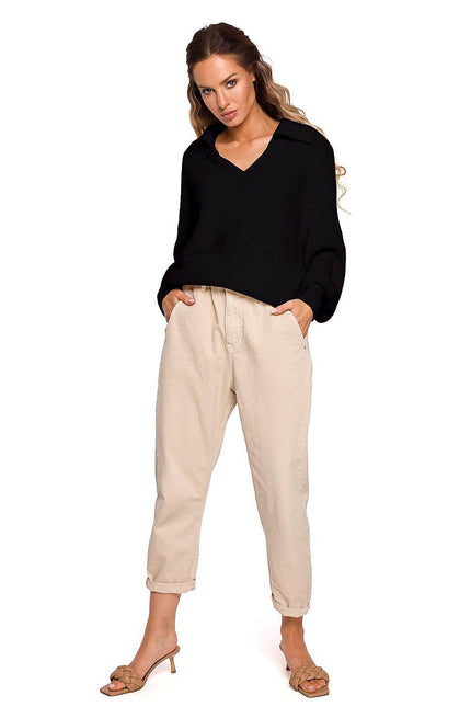 Smart Casual stripe loose sweaters top in 