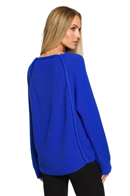 Elegant Button-accented Knit Sweater - Zeletto