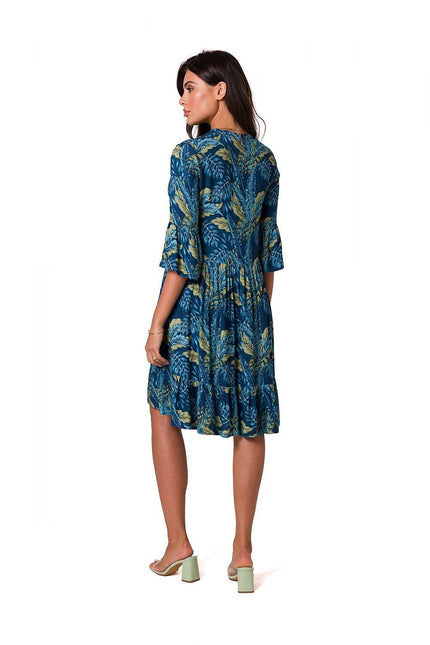 Mismatched Tropical Dress - Zeletto