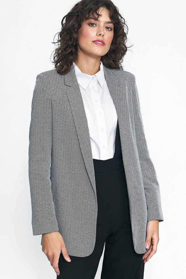 Patterned Unlined Jacket - Zeletto