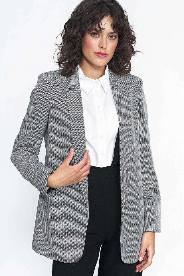 Patterned Unlined Jacket - Zeletto