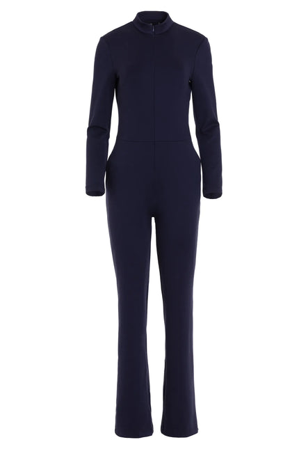 Arix Navy High-Neck Jumpsuit