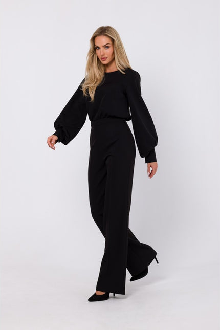 Maelis Puff-Sleeve Jumpsuit