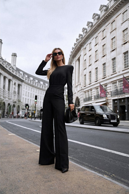 Valcera Padded Shoulder Jumpsuit