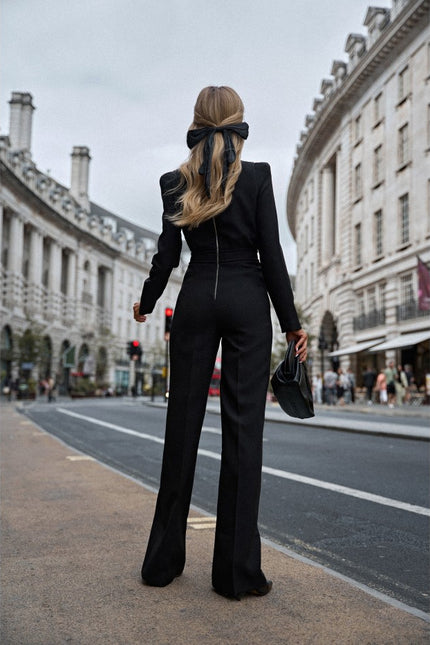 Valcera Padded Shoulder Jumpsuit
