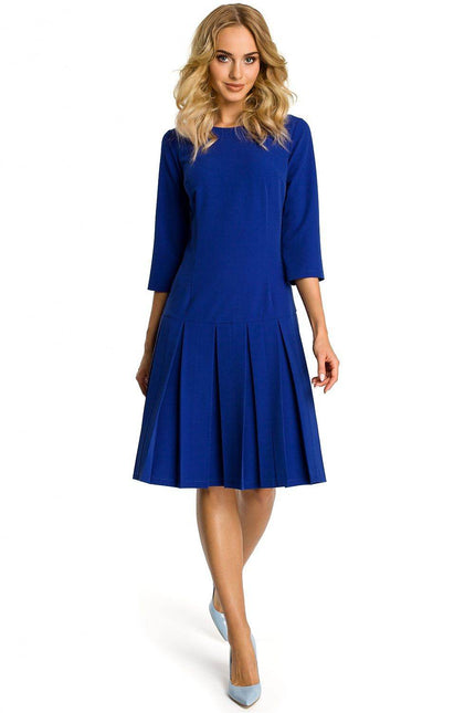 Malia Pleated Midi Dress by Moe | Presidora