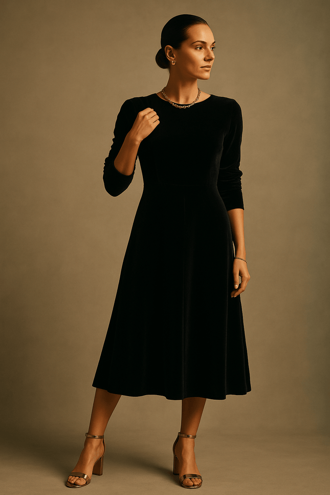 velour-dress-black